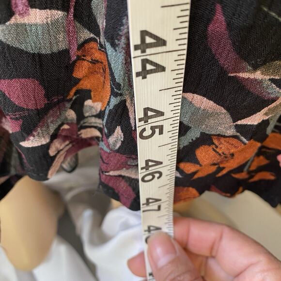 New Torrid 4/4X Cottagecore Floral Midi Gauze Skater Dress Beach Boho Hawaii - Picture 4 of 10